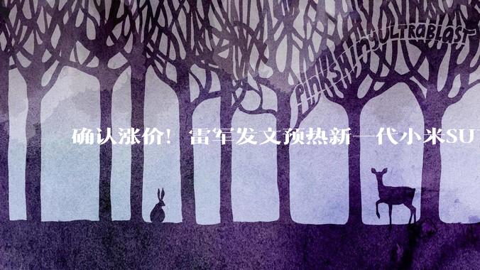 确认涨价！雷军发文预热新一代小米SU7，3月发布后即大规模交付_电机_方面_电池