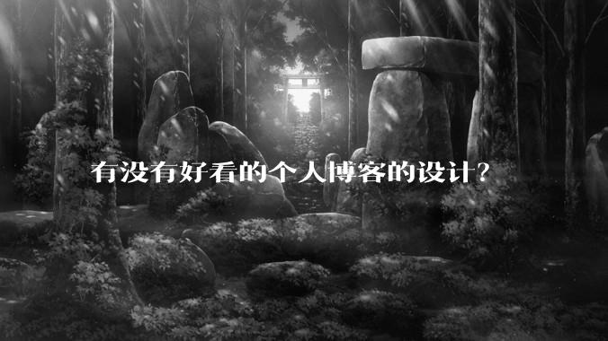 有没有好看的个人博客的设计？