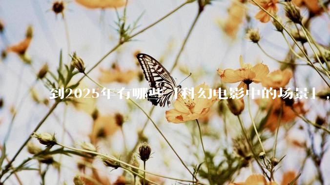 到2025年有哪些「科幻电影中的场景」，已经在被科技慢慢实现？