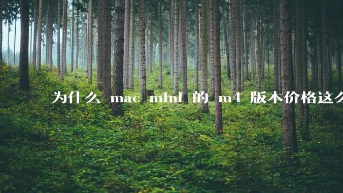 为什么 mac mini 的 m4 版本价格这么低呢？